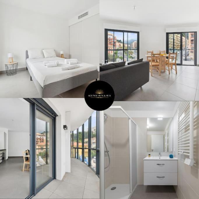 Le Cap Riviera - Centre- Parking Prive - Climatisation Apartment Menton Bagian luar foto